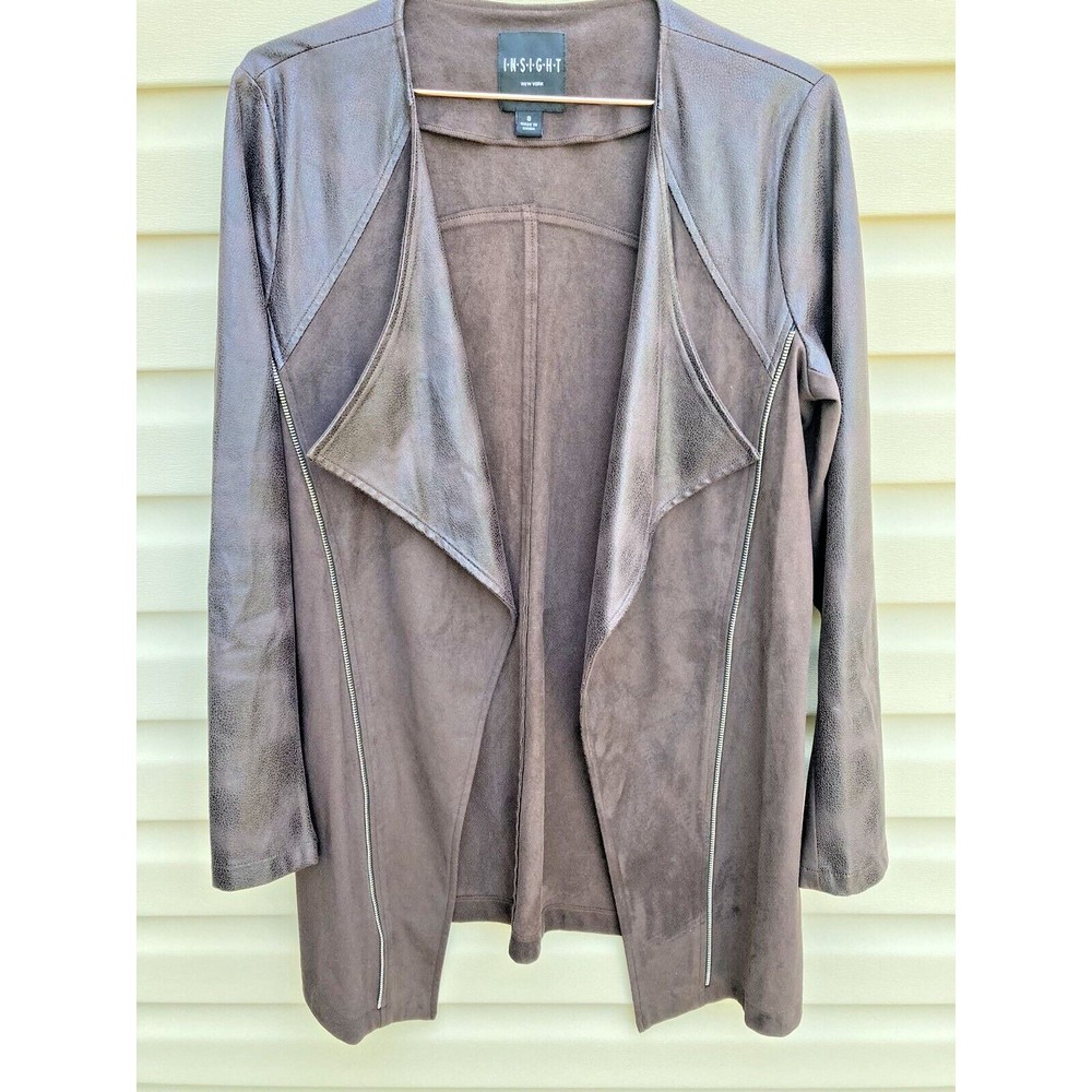 Insight Brown Open-Front Blazer